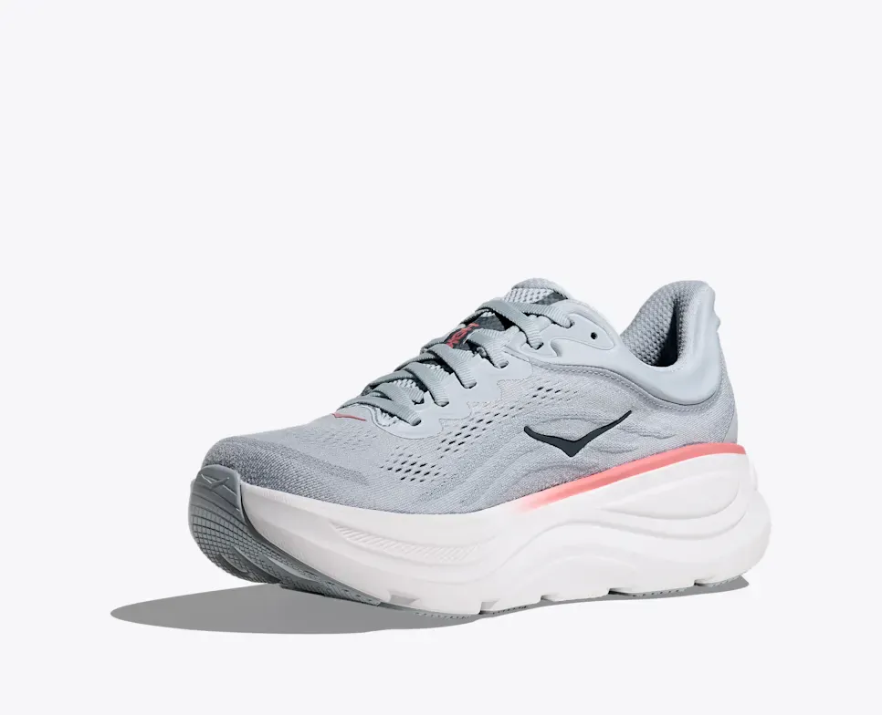 Hoka Women's Bondi 9 Running Shoes- Mineral Blue/ Washed Blue - Image 3