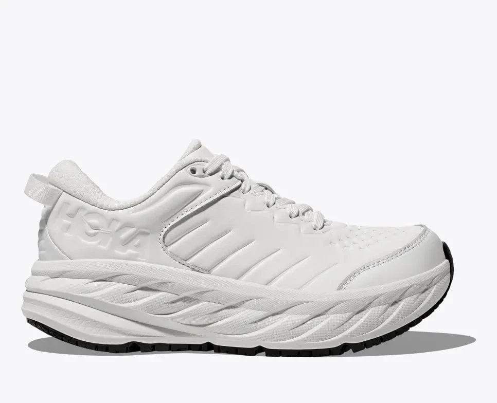 Hoka Women's Bondi Slip Resistant Shoes- White