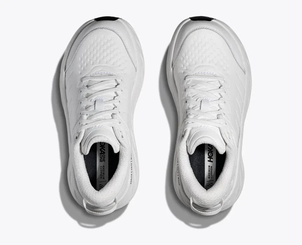 Hoka Women's Bondi Slip Resistant Shoes- White - Image 2