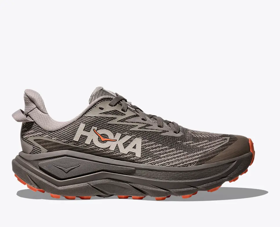 Hoka Women's Challenger 8 Gore-Tex® Trail Runners- Cement / Gravel
