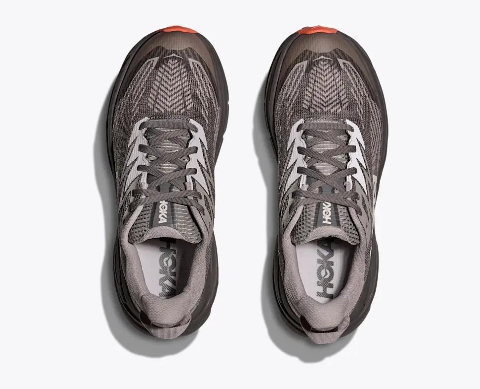 Hoka Women's Challenger 8 Gore-Tex® Trail Runners- Cement / Gravel - Image 2