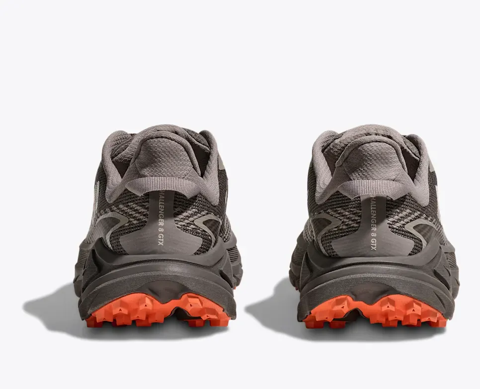 Hoka Women's Challenger 8 Gore-Tex® Trail Runners- Cement / Gravel - Image 5
