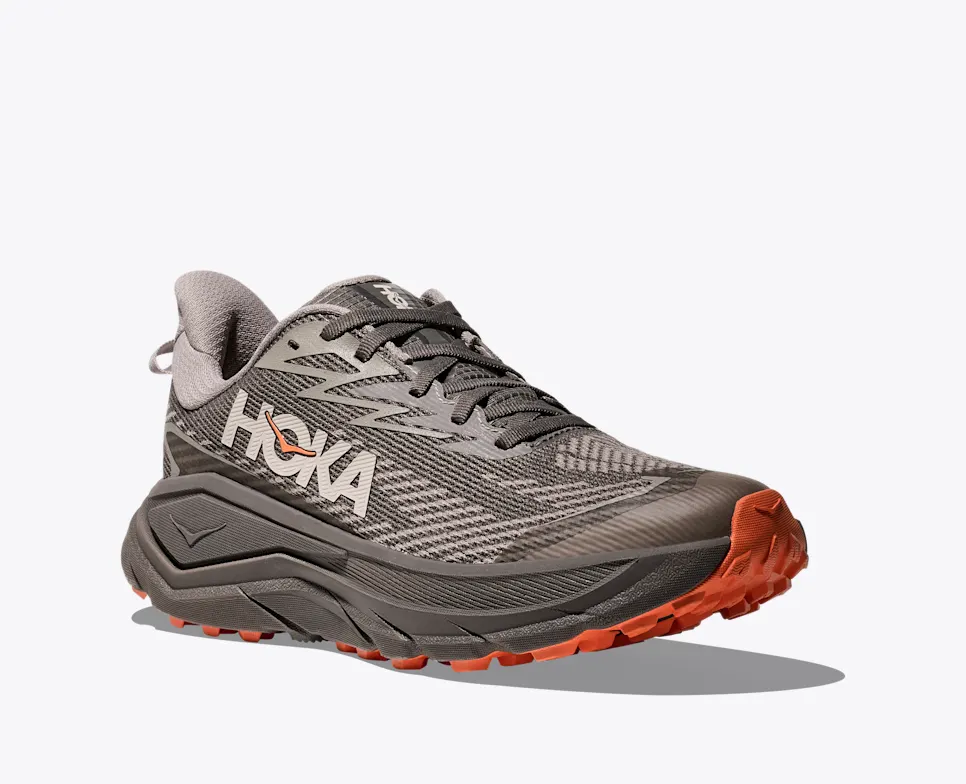 Hoka Women's Challenger 8 Gore-Tex® Trail Runners- Cement / Gravel - Image 6