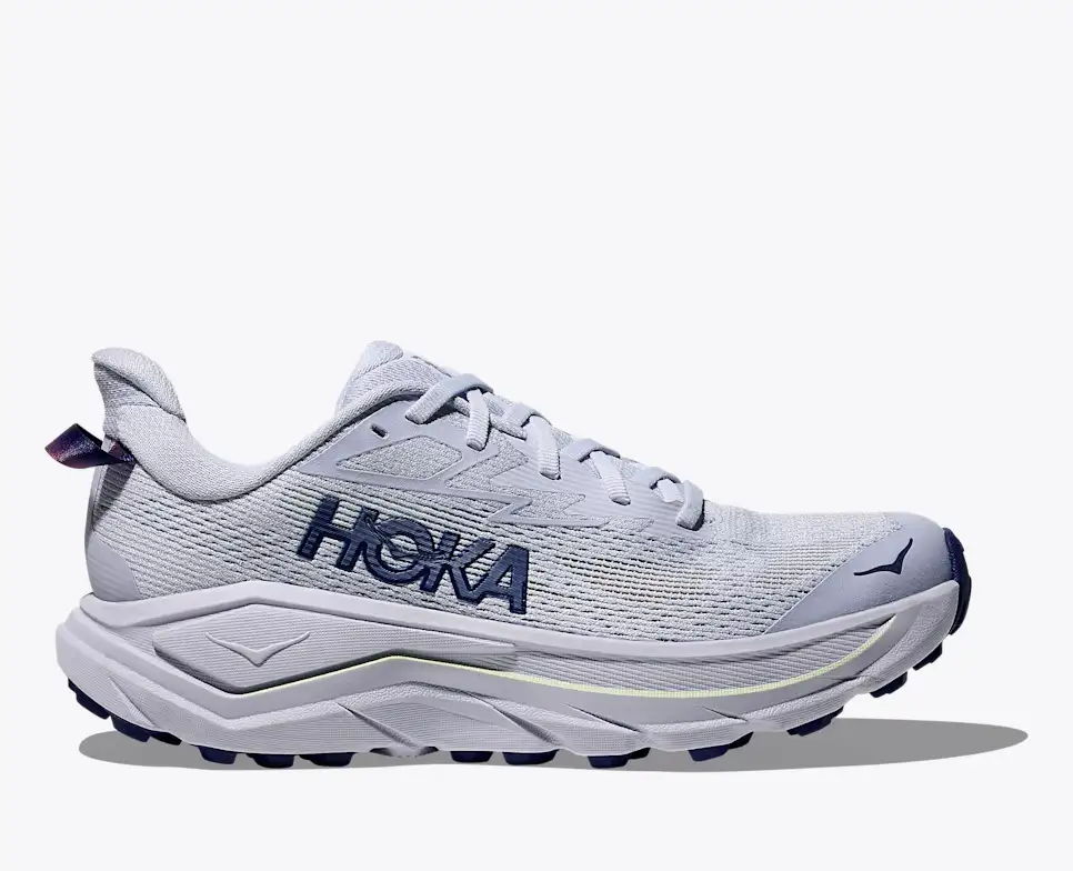 Hoka Women's Challenger 8 Trail Runners- Ambient Blue/ Blueberry