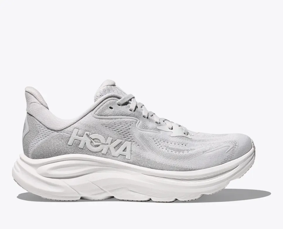 Hoka Women's Clifton 10 Running Shoes- Cosmic Grey/ Stardust