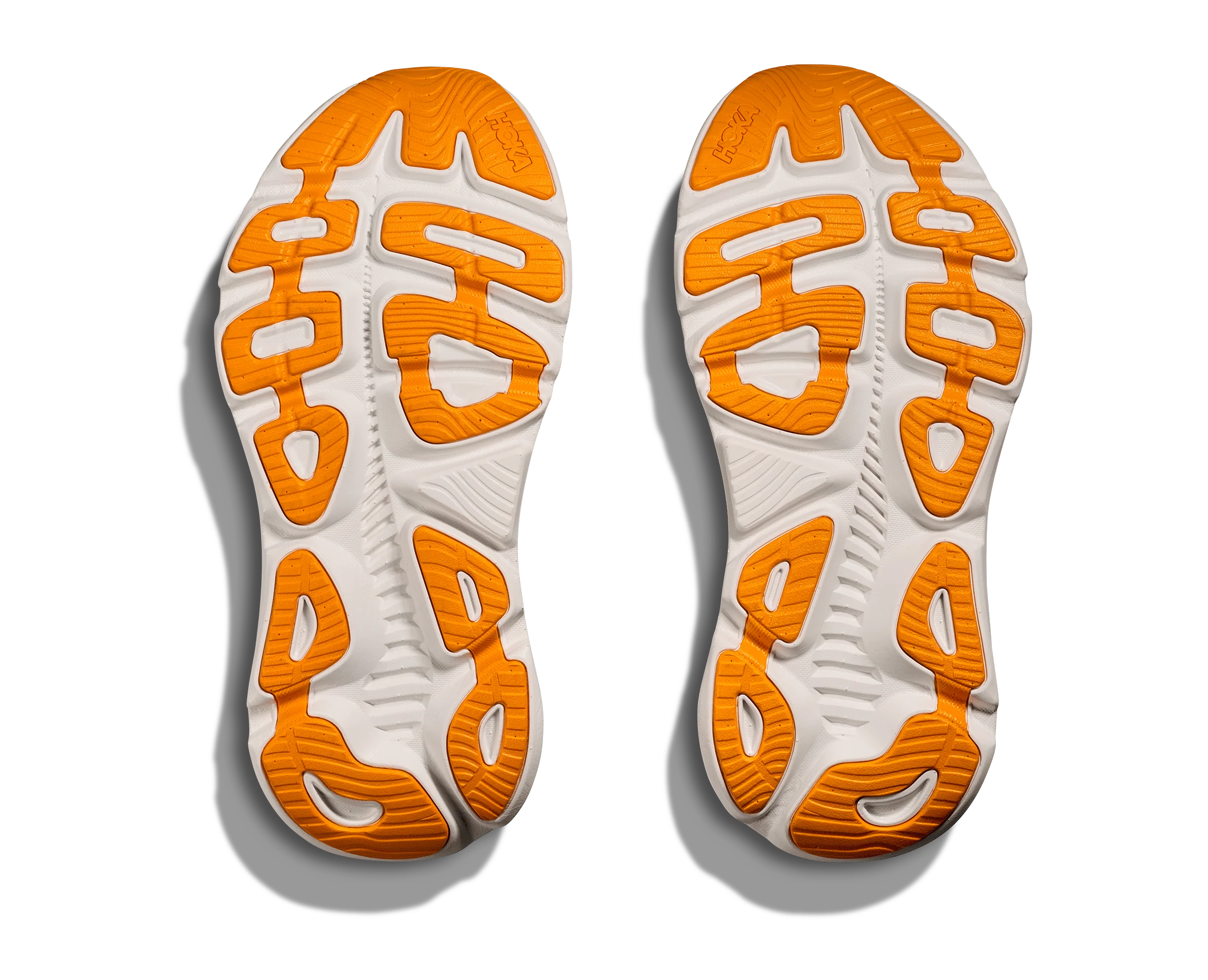 Hoka Women's Gaviota 5 Running Shoes- Anchor/ Grapefruit - Image 3