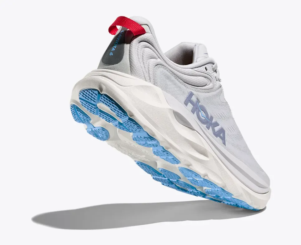 Hoka Women's Gaviota 6 Running Shoes- Cosmic Grey/ Stardust - Image 3