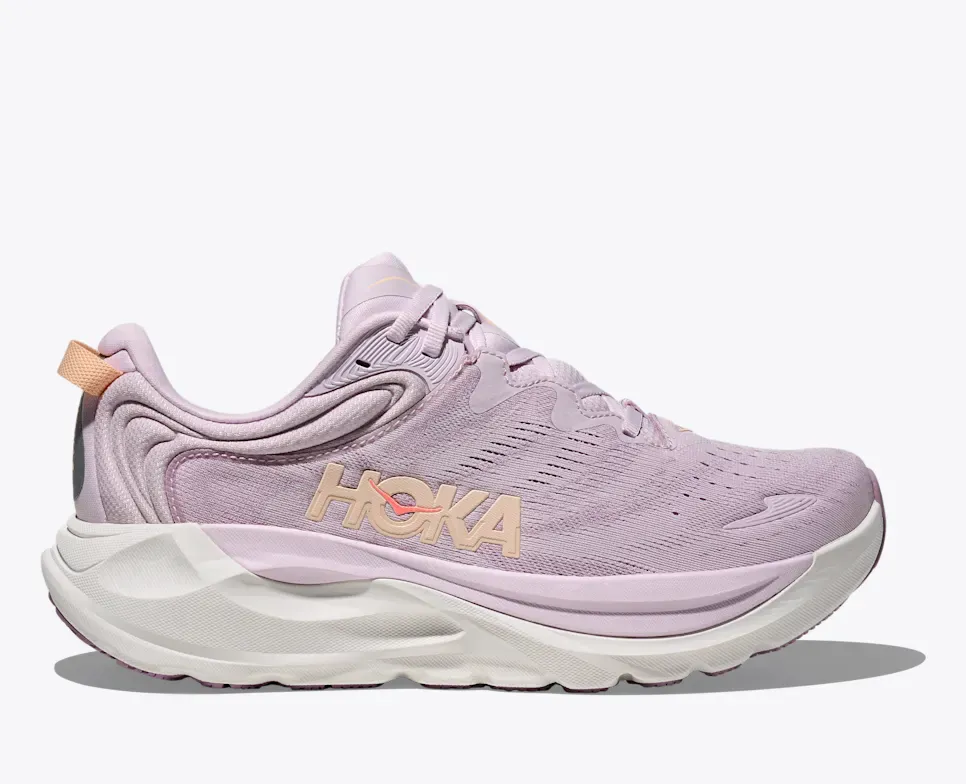 Hoka Women's Gaviota 6 Running Shoes- Lilac Cream/ Fragrant Lilac