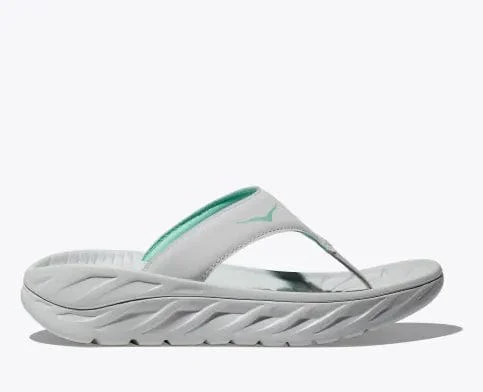Hoka Women's Ora Recovery Flips- Grey/Seafoam