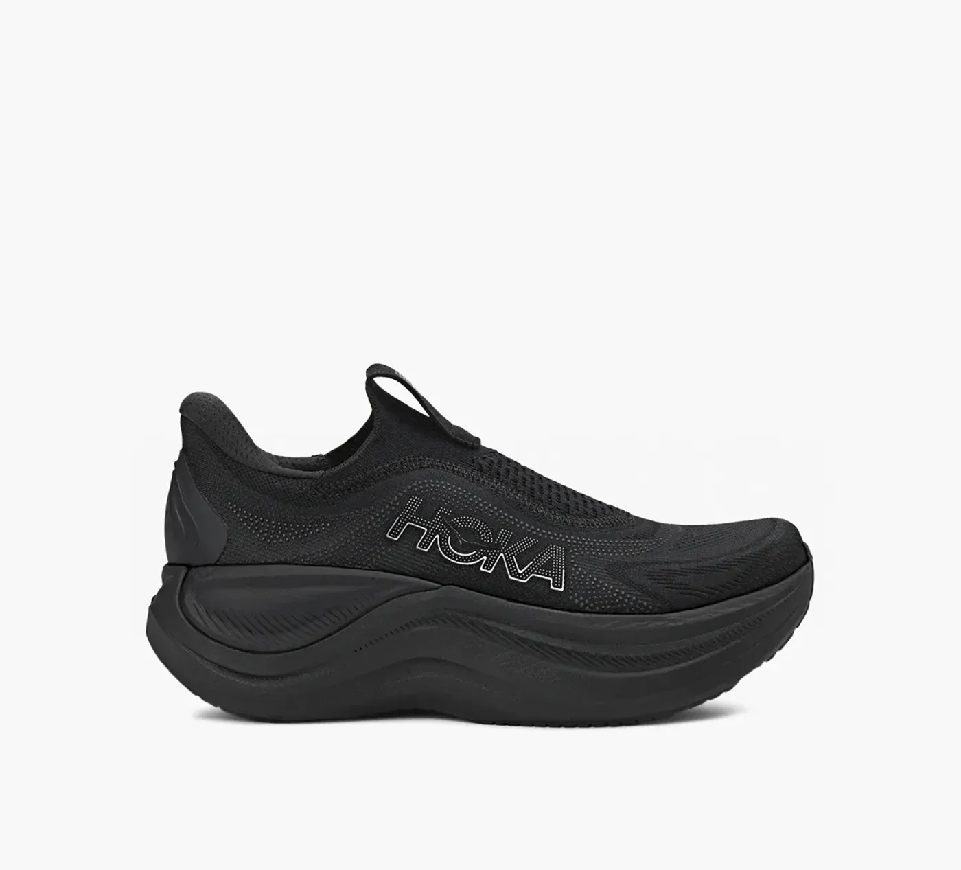 Hoka Women's Skyward Laceless Slip-on Walking Shoes- Black/ Black