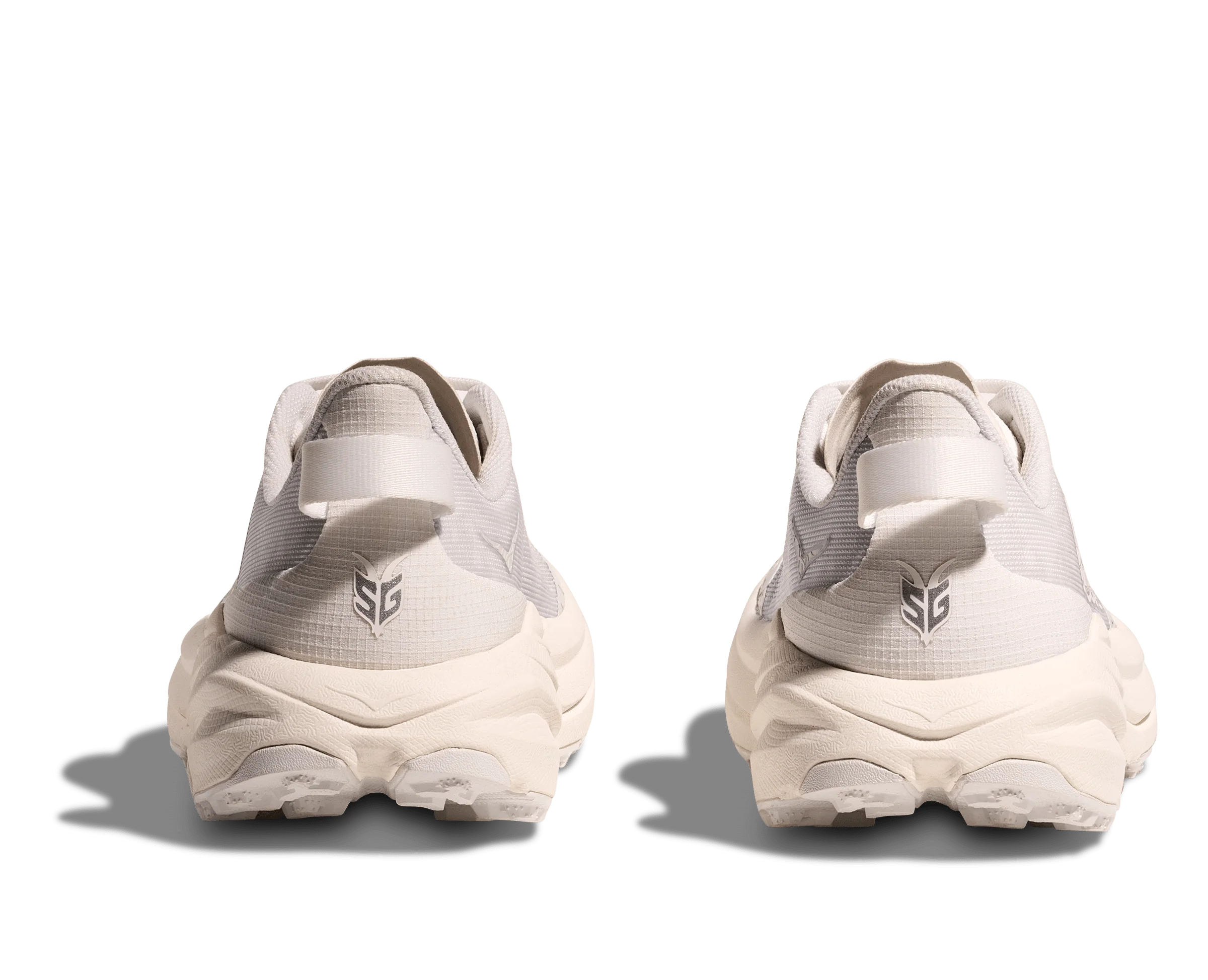 Hoka Women's Speedgoat 6 Trail Runners- White/ Frost - Image 5