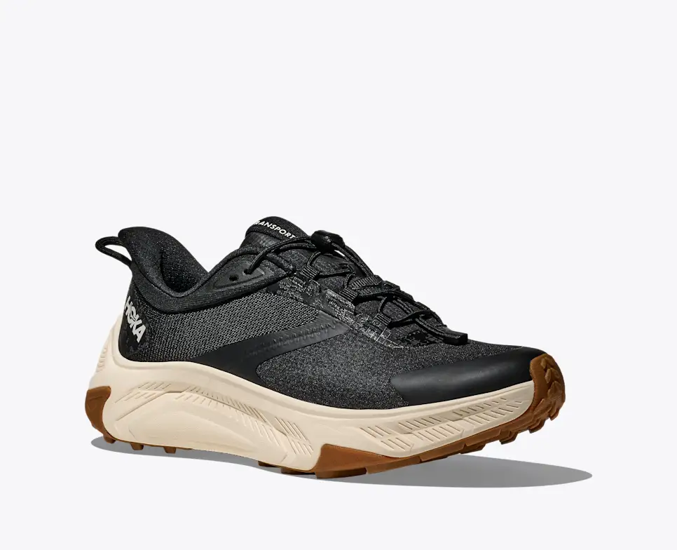 Hoka Women's Transport 2 Walking Shoes- Black Alabaster - Image 2