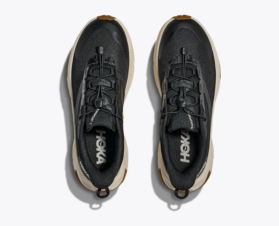 Hoka Women's Transport 2 Walking Shoes- Black Alabaster - Image 5