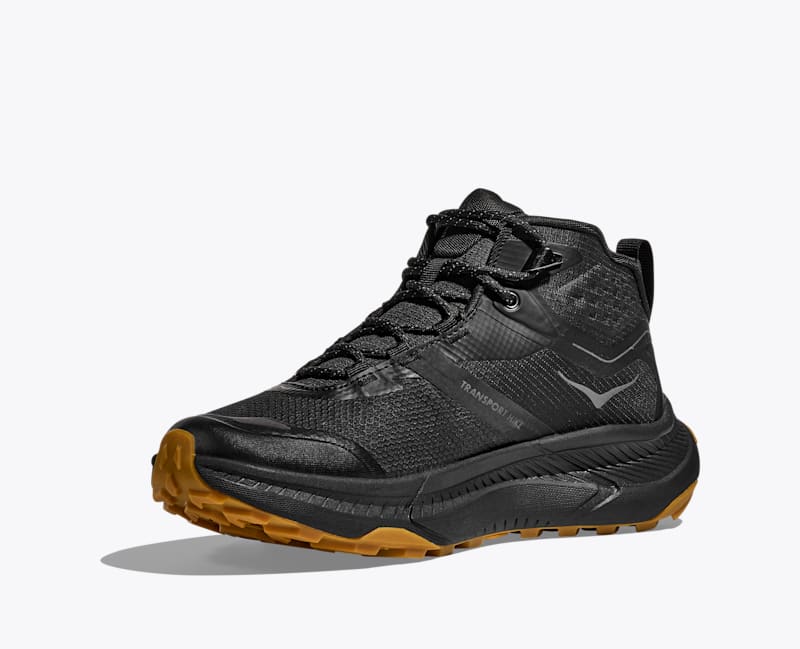 Hoka Women's Transport Hike Gore-Tex® Hiking Boots- Black/ Black - Image 3