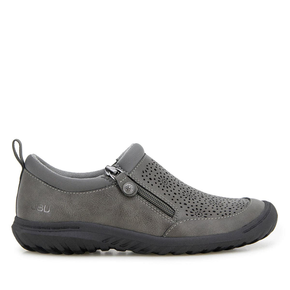 JBU Women's Avery Zip Shoes- Grey - Image 2