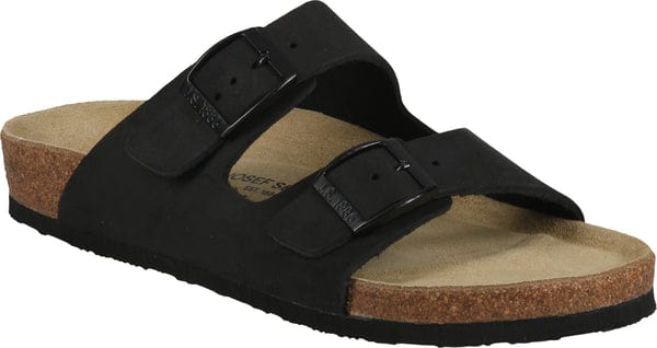 Josef Seibel Men's Michael 01 Sandals- Black Oiled Nubuck