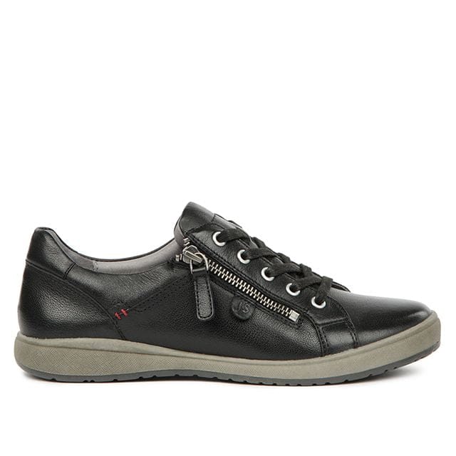 Josef Seibel Women's Caren 12 Lace & Zip Sneakers- Black