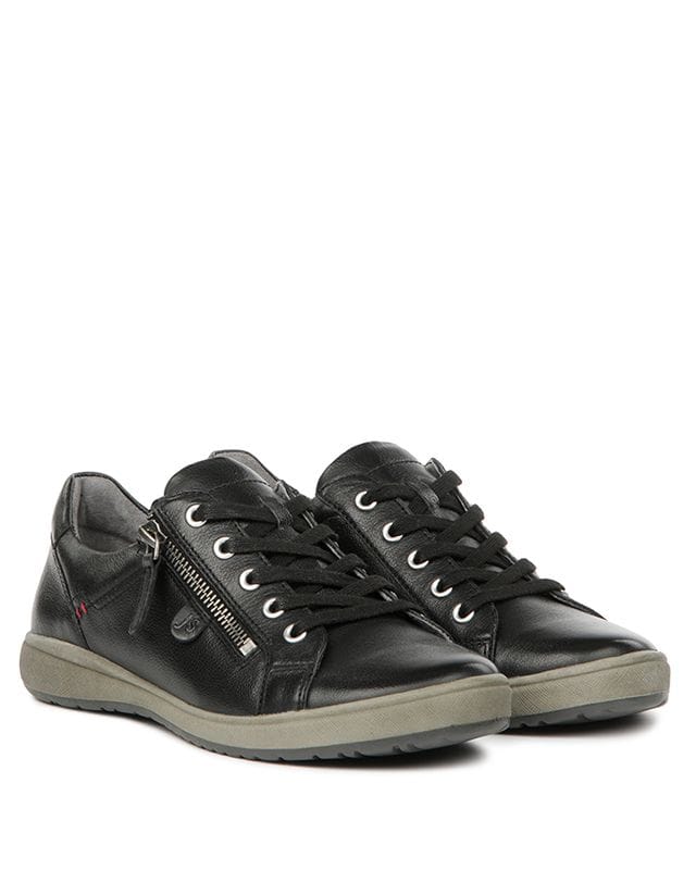 Josef Seibel Women's Caren 12 Lace & Zip Sneakers- Black - Image 4