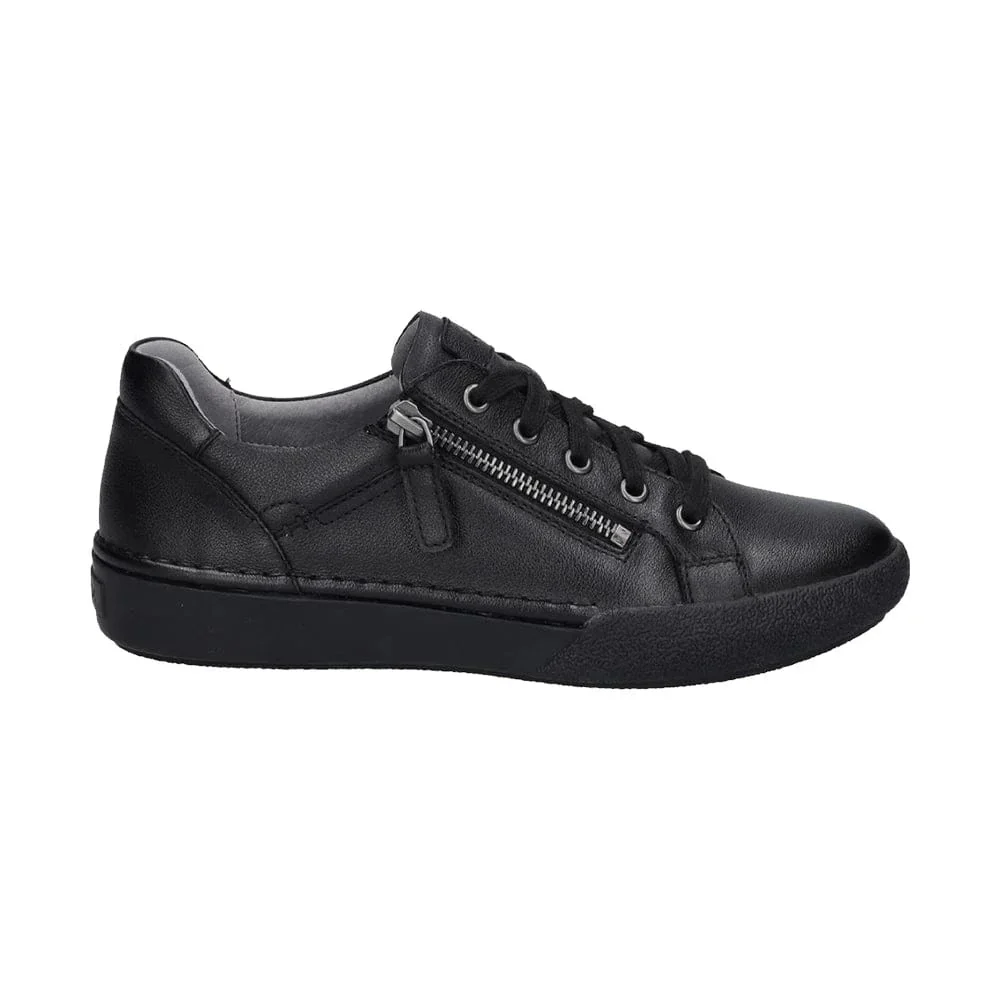 Josef Seibel Women's Claire 13 Lace & Zip Sneakers- All Black