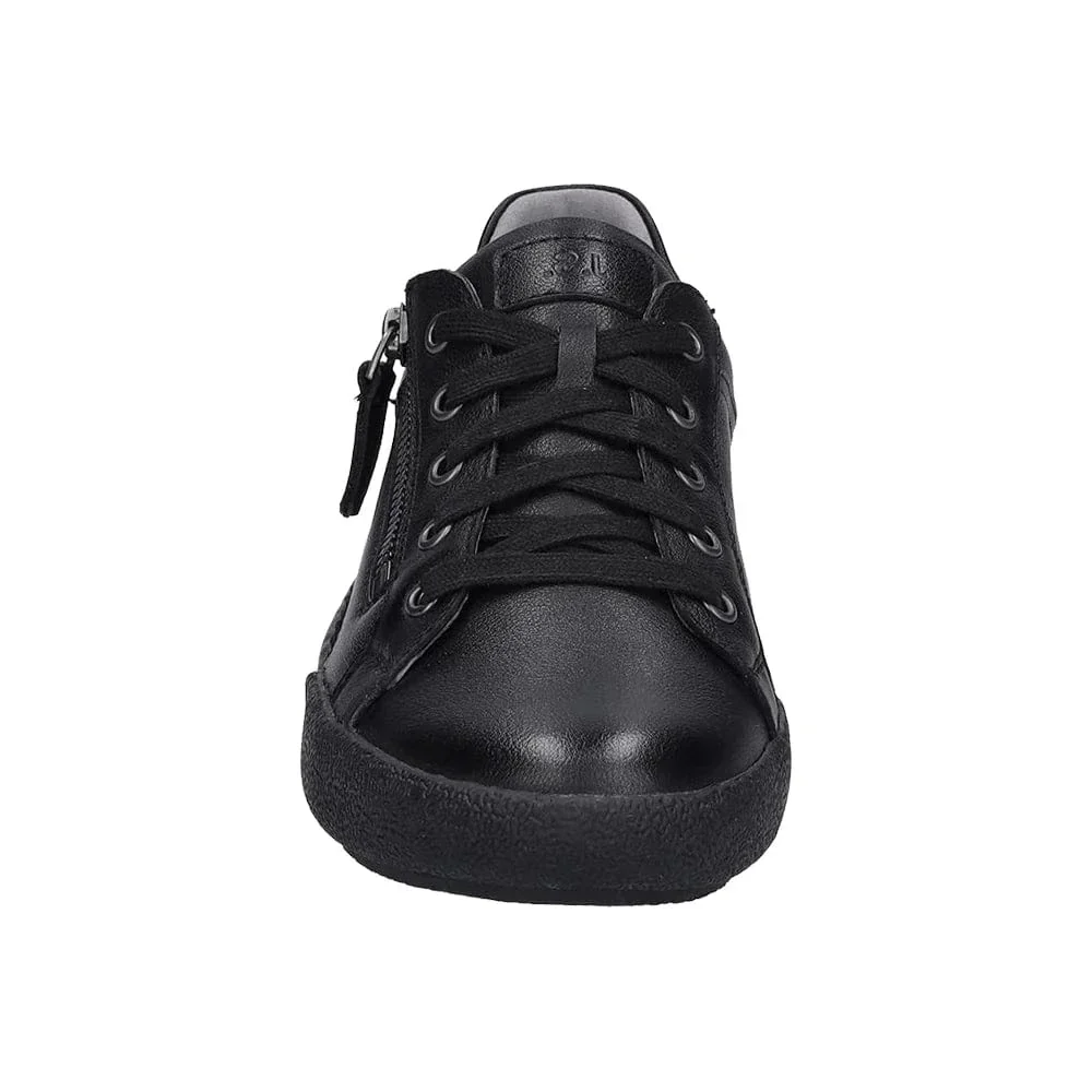 Josef Seibel Women's Claire 13 Lace & Zip Sneakers- All Black - Image 3