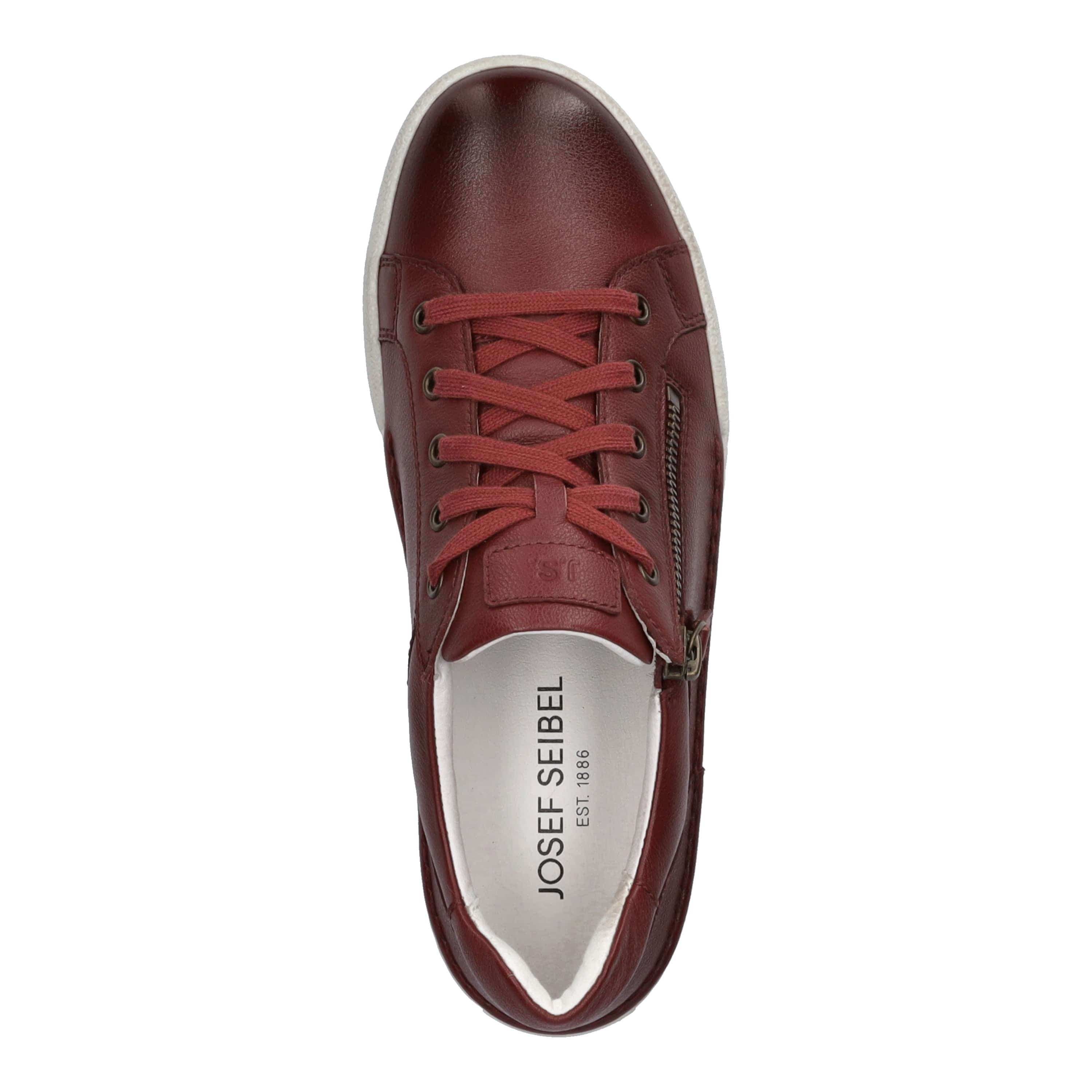 Josef Seibel Women's Claire 13 Lace & Zip Sneakers- Bordeaux - Image 3
