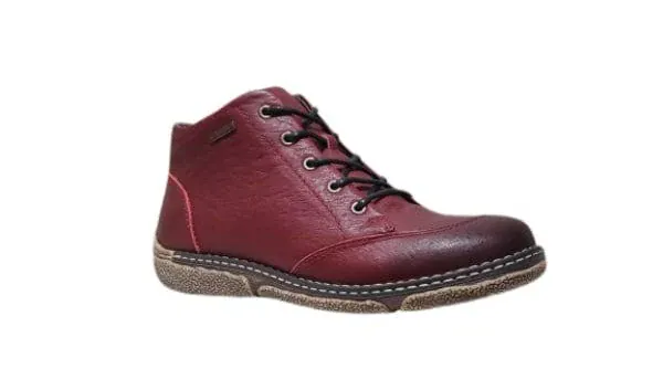 Josef Seibel Women's Priscilla 01 Boots- Red Textured Leather - Image 2
