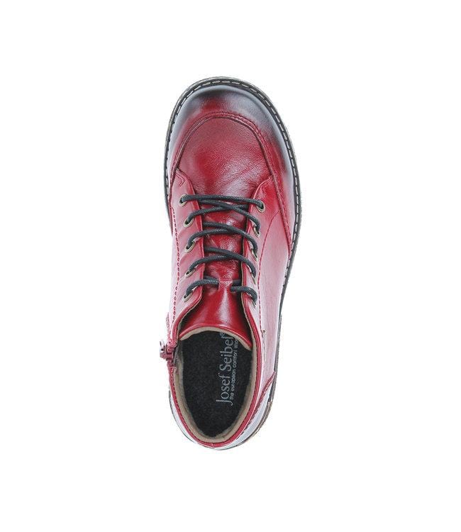 Josef Seibel Women's Priscilla 01 Boots- Red Textured Leather - Image 4