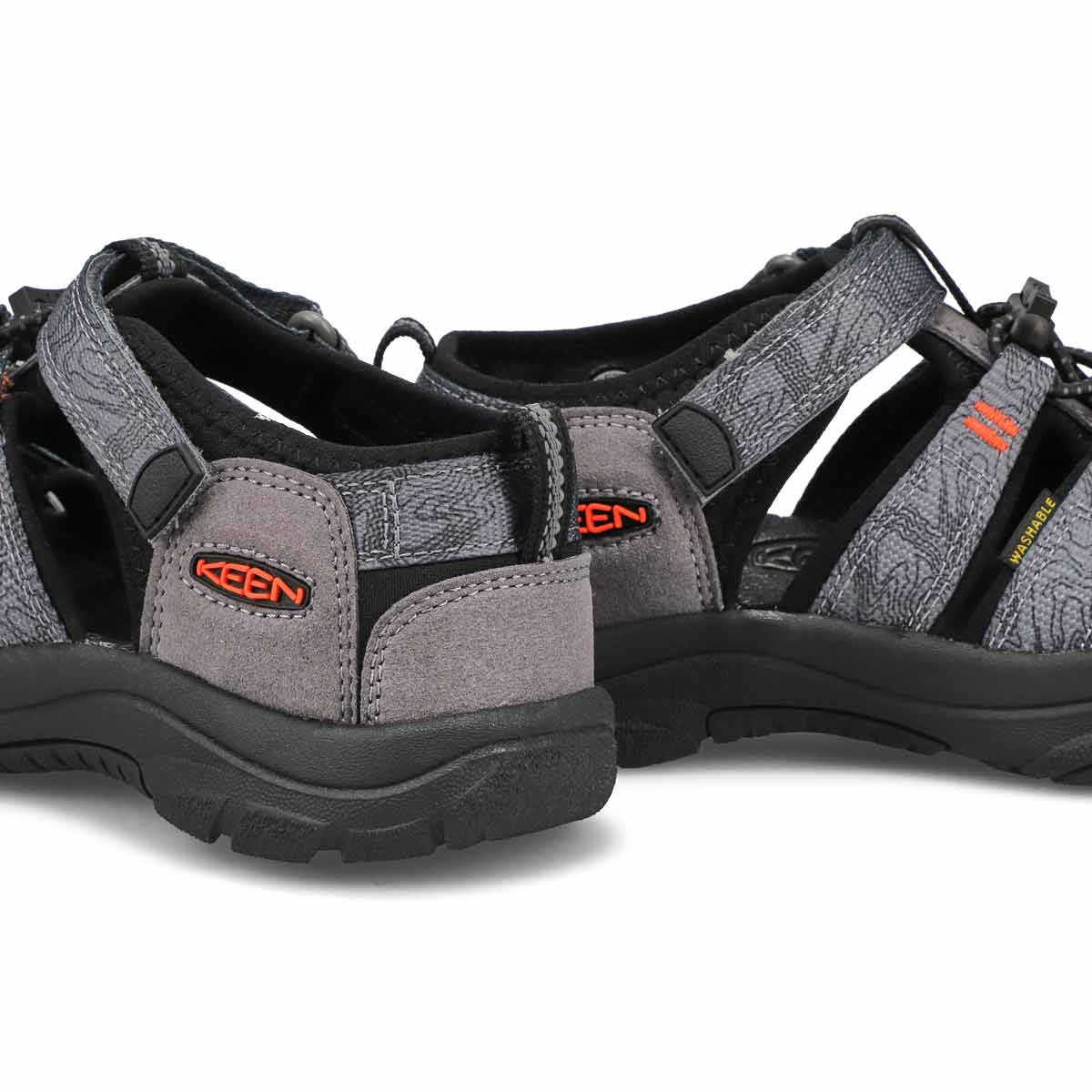 Keen Kids Newport H2 Sandals- Steel Grey/ Black - Image 3