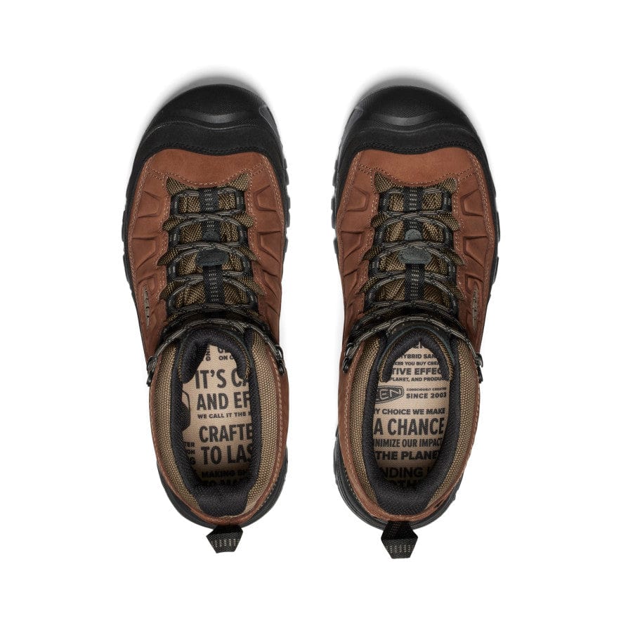 Keen Men's Targhee IV Mid Waterproof Hiking Boots- Bison/ Black - Image 3