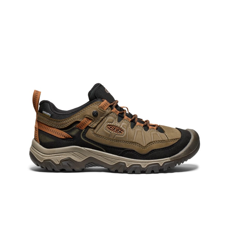 Keen Men's Targhee IV Waterproof Hiking Shoes- Sea Turtle/Roasted Pecan