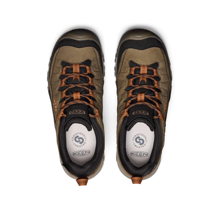 Keen Men's Targhee IV Waterproof Hiking Shoes- Sea Turtle/Roasted Pecan - Image 4