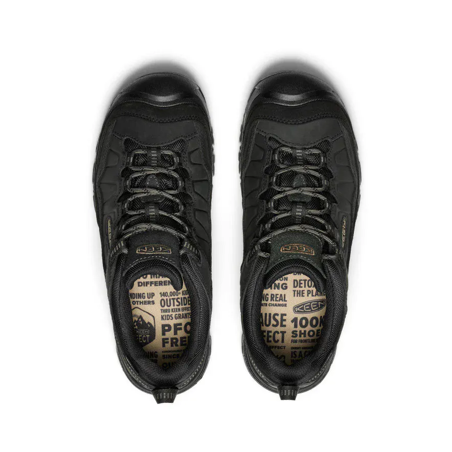Keen Men's Targhee IV Waterproof Hiking Shoes- Triple Black - Image 4