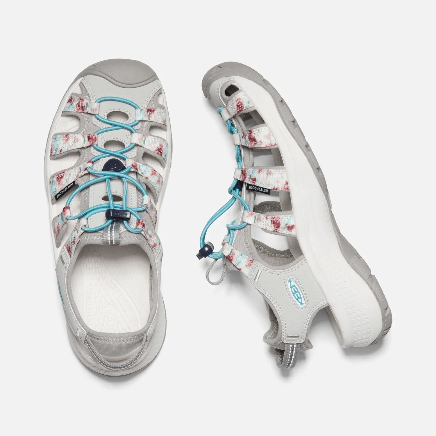 Keen Women's Astoria West Sandals- Vapor/ Porcelain - Image 2