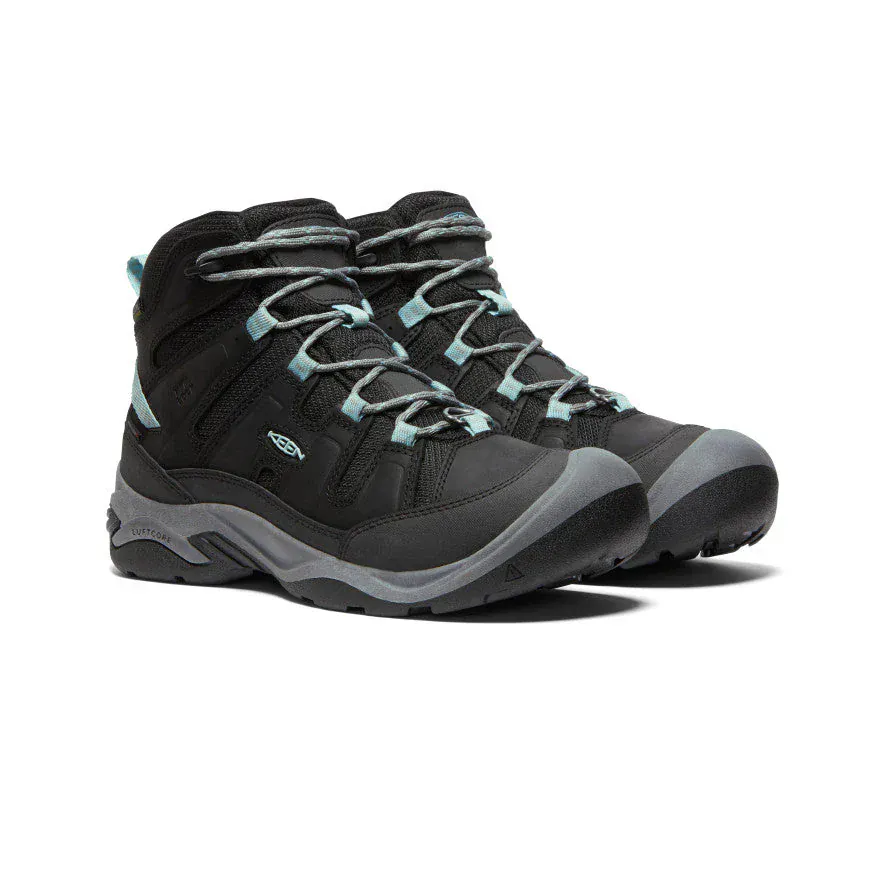 Keen Women's Circadia Mid Waterproof Polar Boots- Black/ Cloud - Image 2