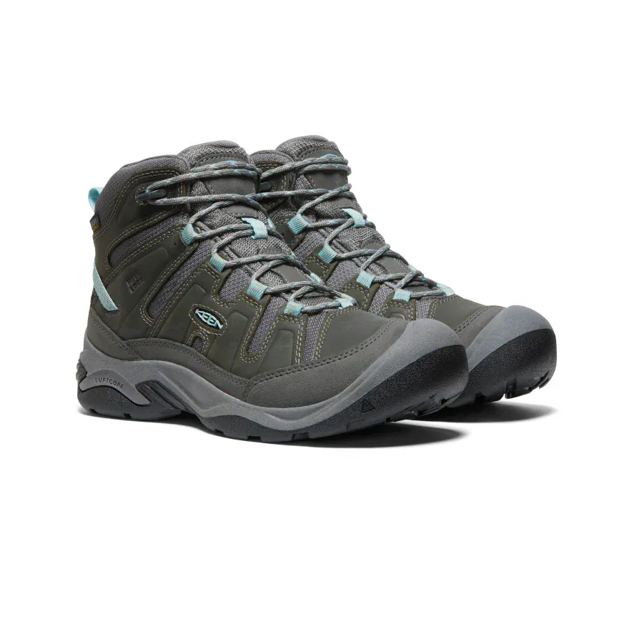 Keen Women's Circadia Mid Waterproof Polar Boots- Steel Grey/ Cloud Blue - Image 2