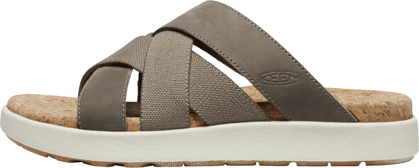 Keen Women's Elle Mixed Slide Sandals- Brindle/ Birch - Image 6