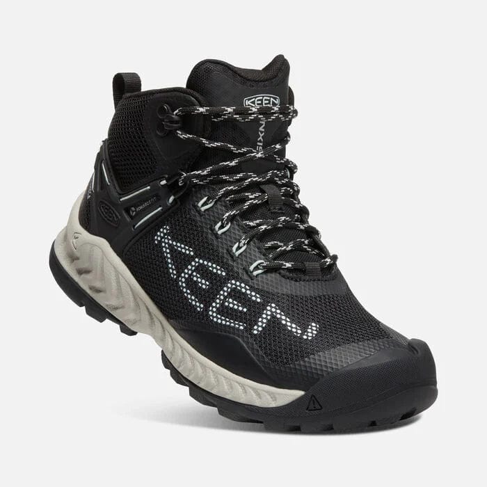 Keen Women's Nxis Evo Mid Waterproof Boots- Black/ Blue Glass - Image 3