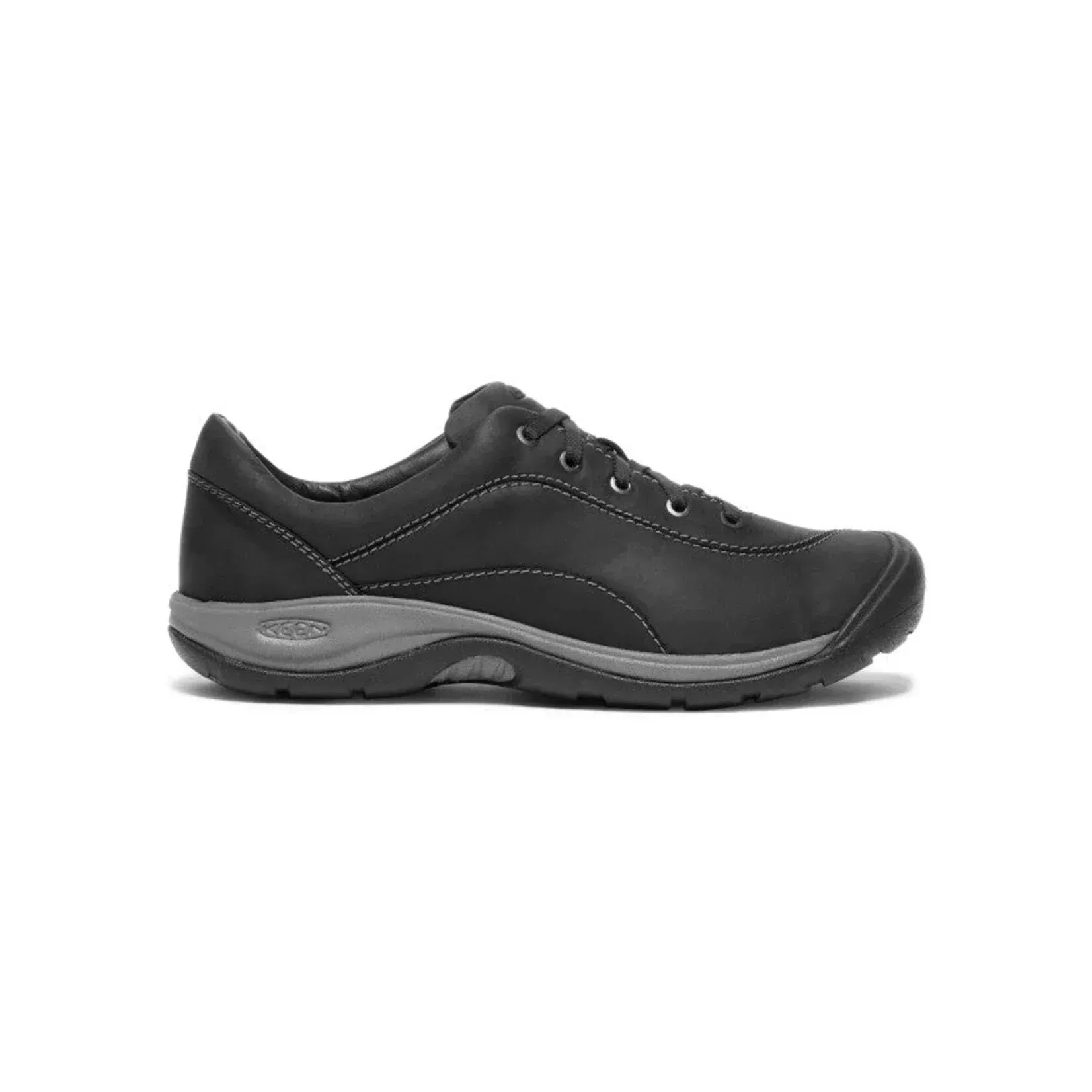 Keen Women's Presidio Lace Up Shoes- Black/ Steel Grey