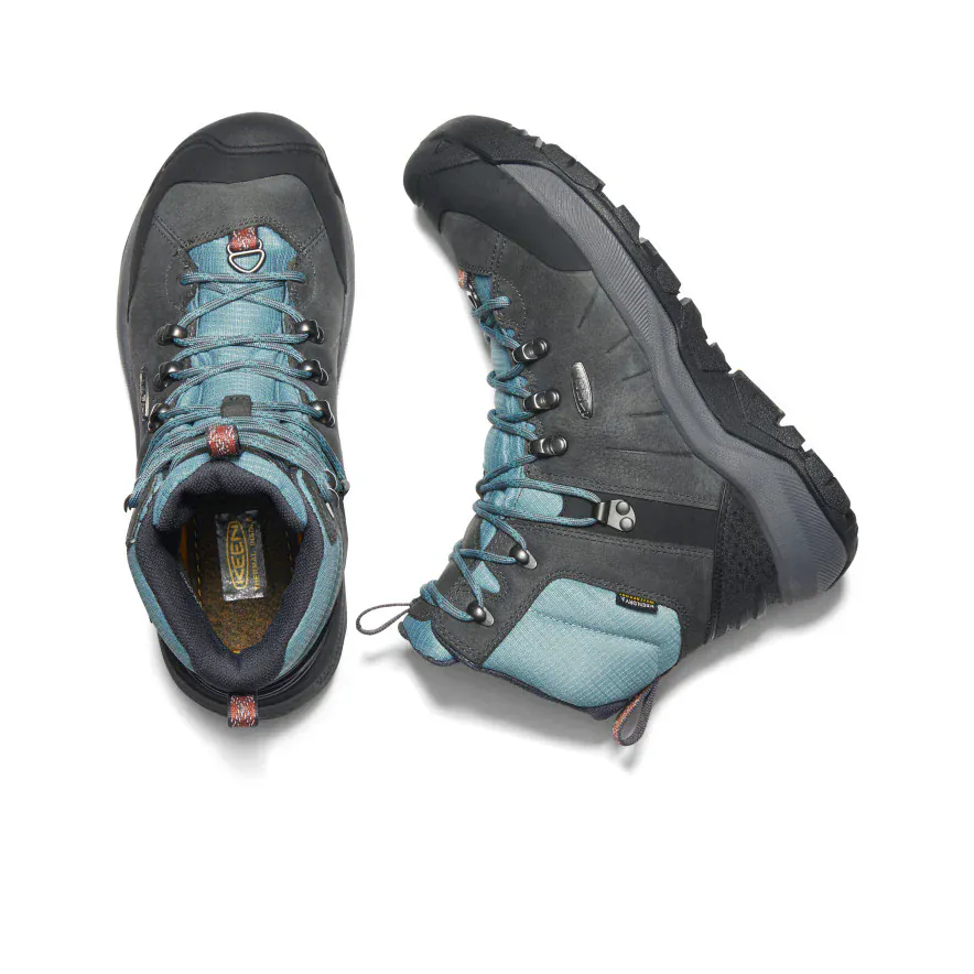 Keen Women's Revel IV Mid Polar Waterproof Boots- Magnet/ North Atlantic - Image 3