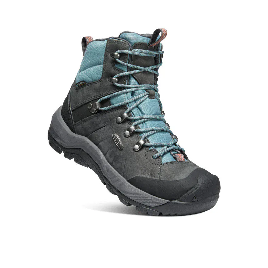 Keen Women's Revel IV Mid Polar Waterproof Boots- Magnet/ North Atlantic - Image 4