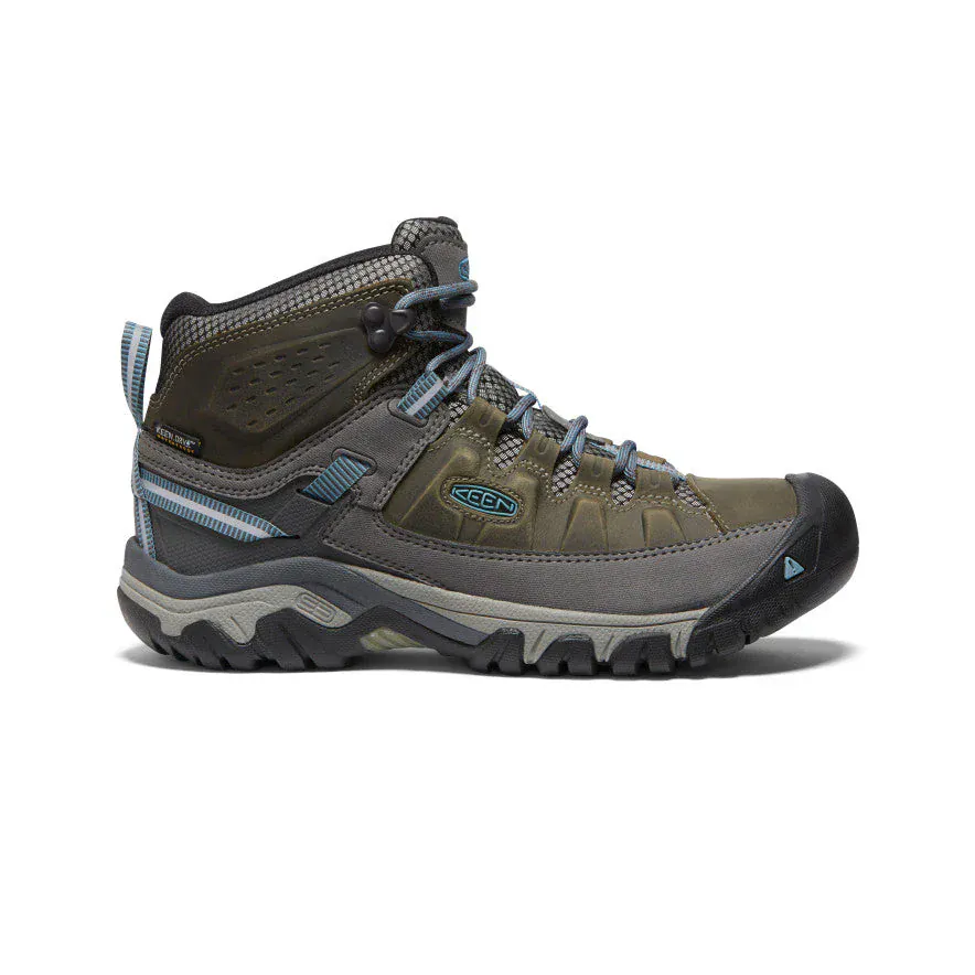 Keen Women's Targhee III Mid Waterproof Boots- Magnet/ Atlantic Blue
