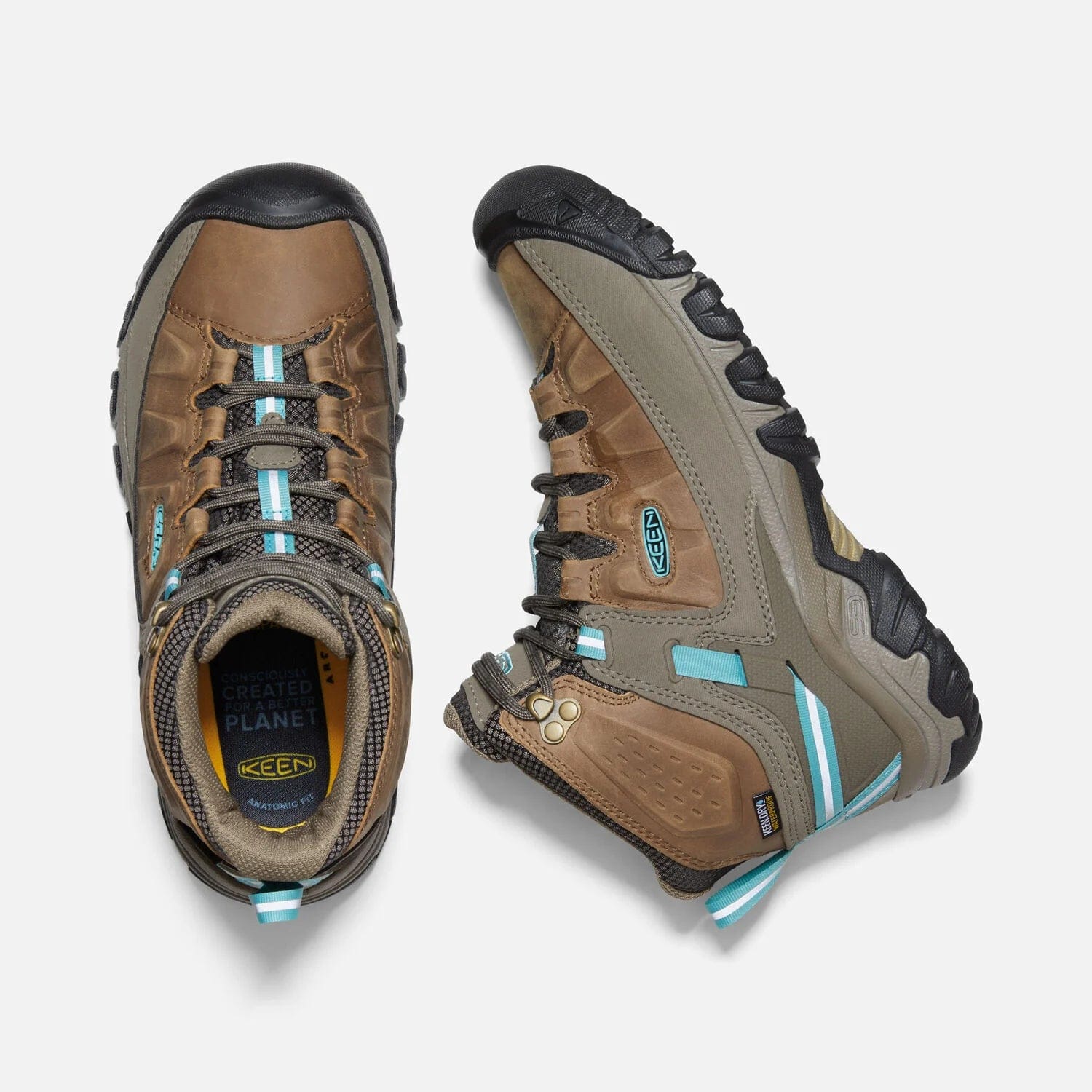 Keen Women's Targhee III Mid Waterproof Boots- Toasted Coconut/ Porcelain - Image 3