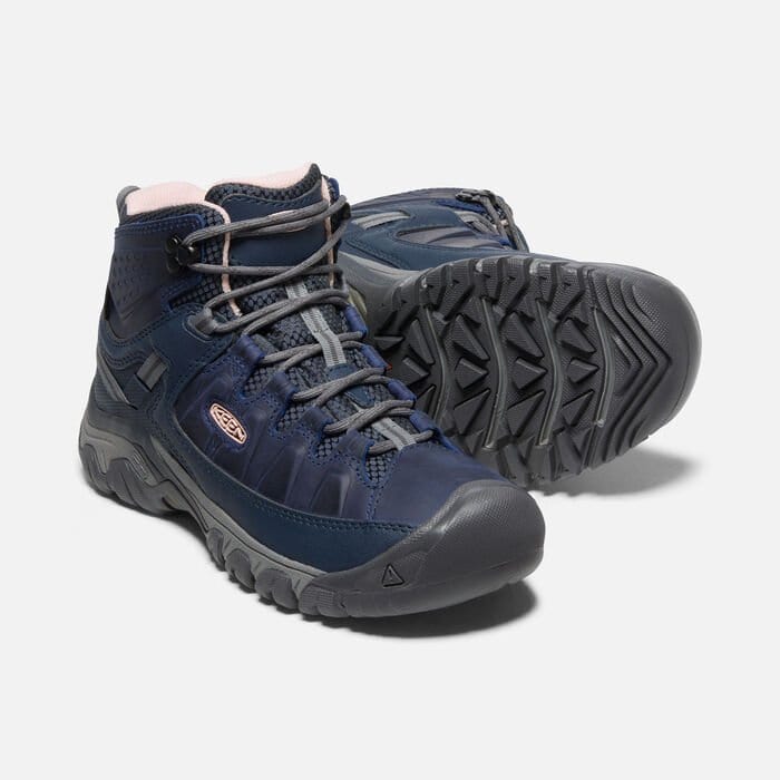 Keen Women's Targhee III Mid Waterproof Boots- Vintage Indigo/ Peachy Keen - Image 2
