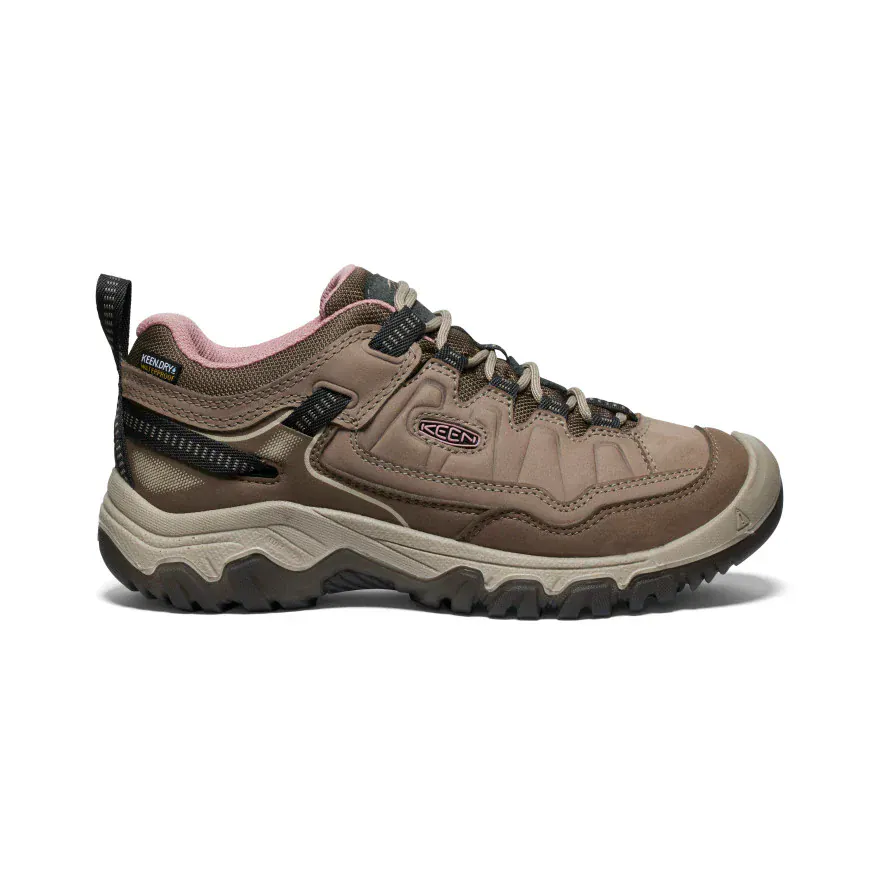 Keen Women's Targhee IV Waterproof Hiking Shoes- Brindle/ Nostalgia Rose