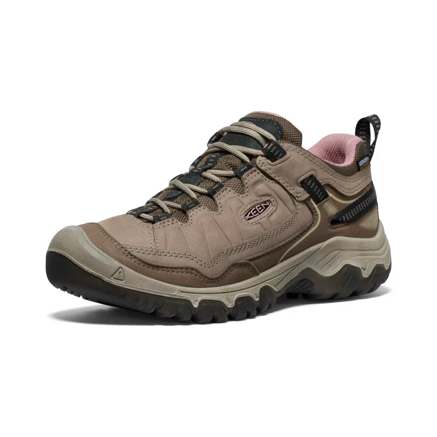 Keen Women's Targhee IV Waterproof Hiking Shoes- Brindle/ Nostalgia Rose - Image 2