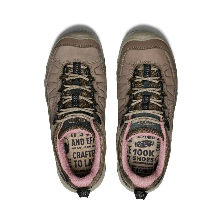 Keen Women's Targhee IV Waterproof Hiking Shoes- Brindle/ Nostalgia Rose - Image 4