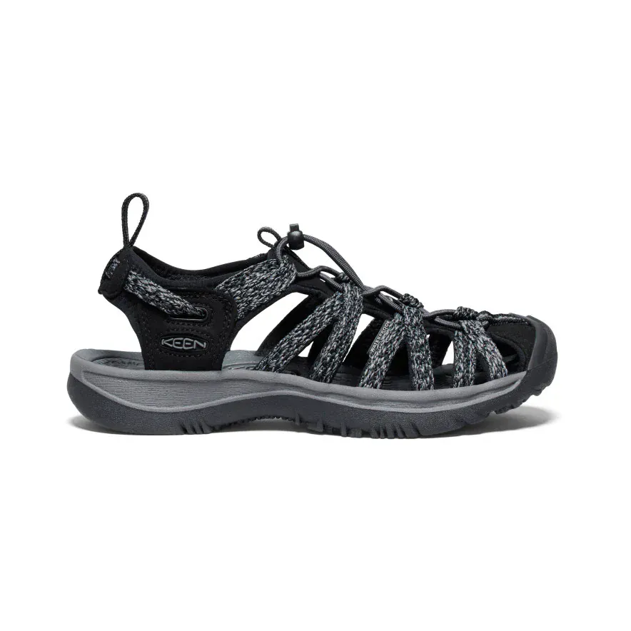 Keen Women's Whisper Sandals- Black/Steel Grey