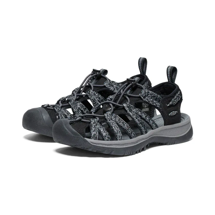Keen Women's Whisper Sandals- Black/Steel Grey - Image 2