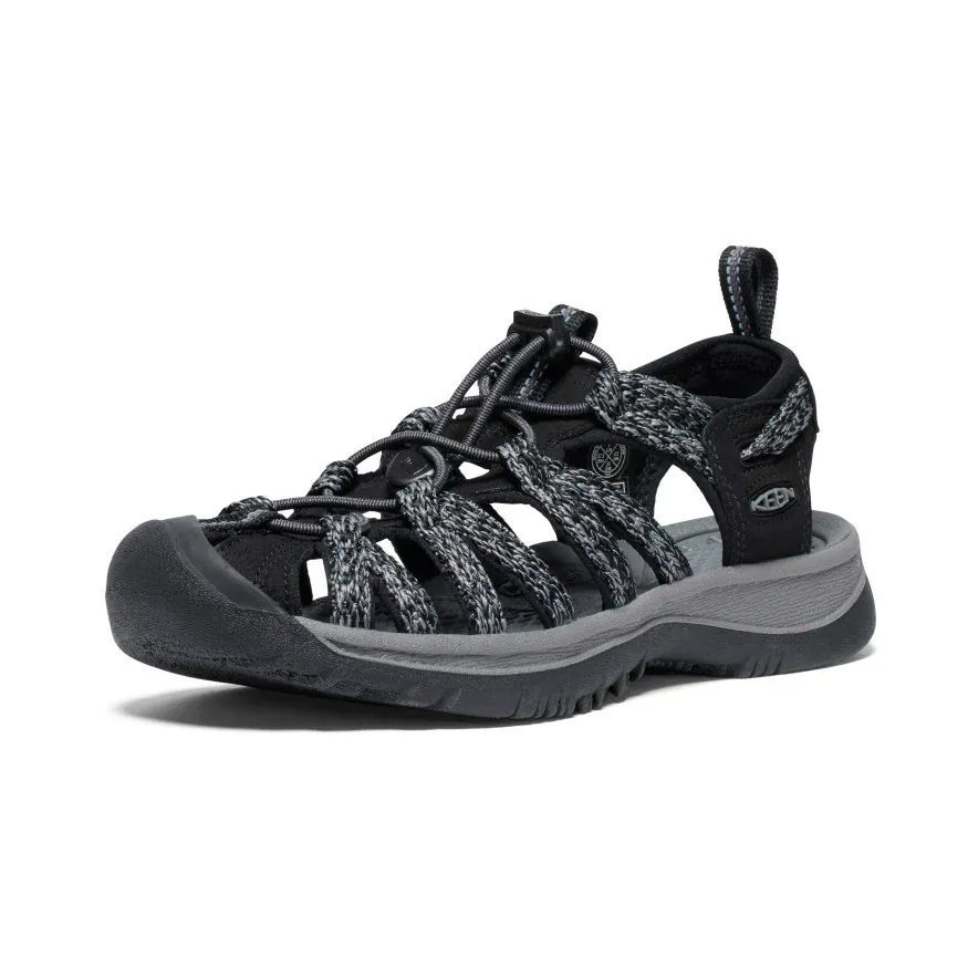Keen Women's Whisper Sandals- Black/Steel Grey - Image 3
