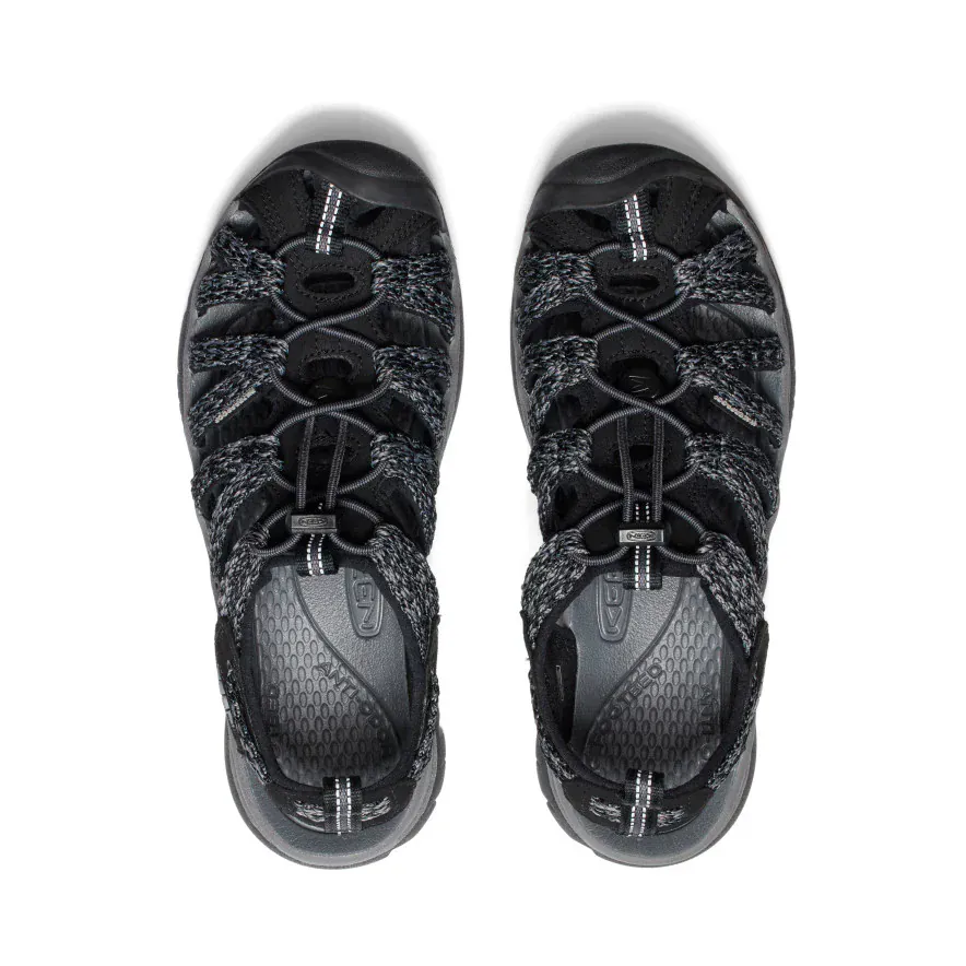 Keen Women's Whisper Sandals- Black/Steel Grey - Image 4